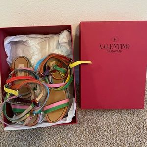 Brand New Valentino Garavani multicolor sandals